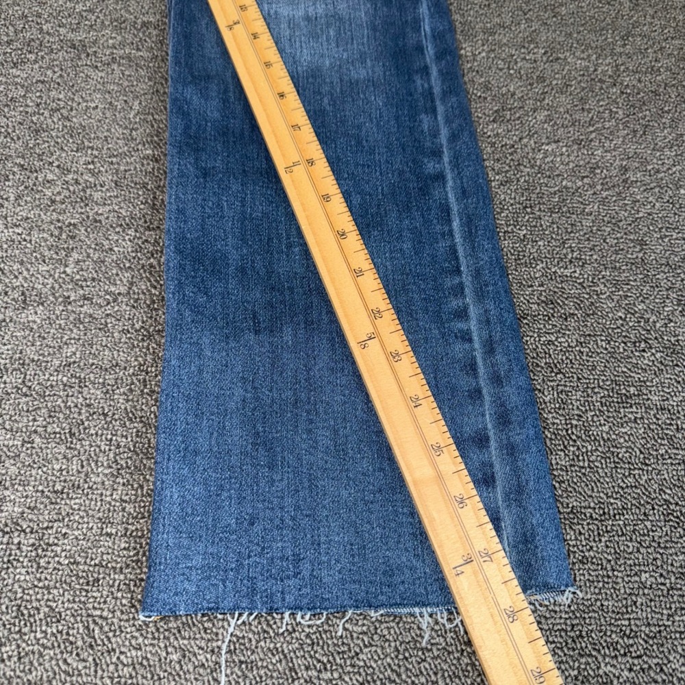 NWT Risen Los Angeles High Rise Straight Leg Jeans Button Fly Raw Hem Size 1 - Picture 11 of 11